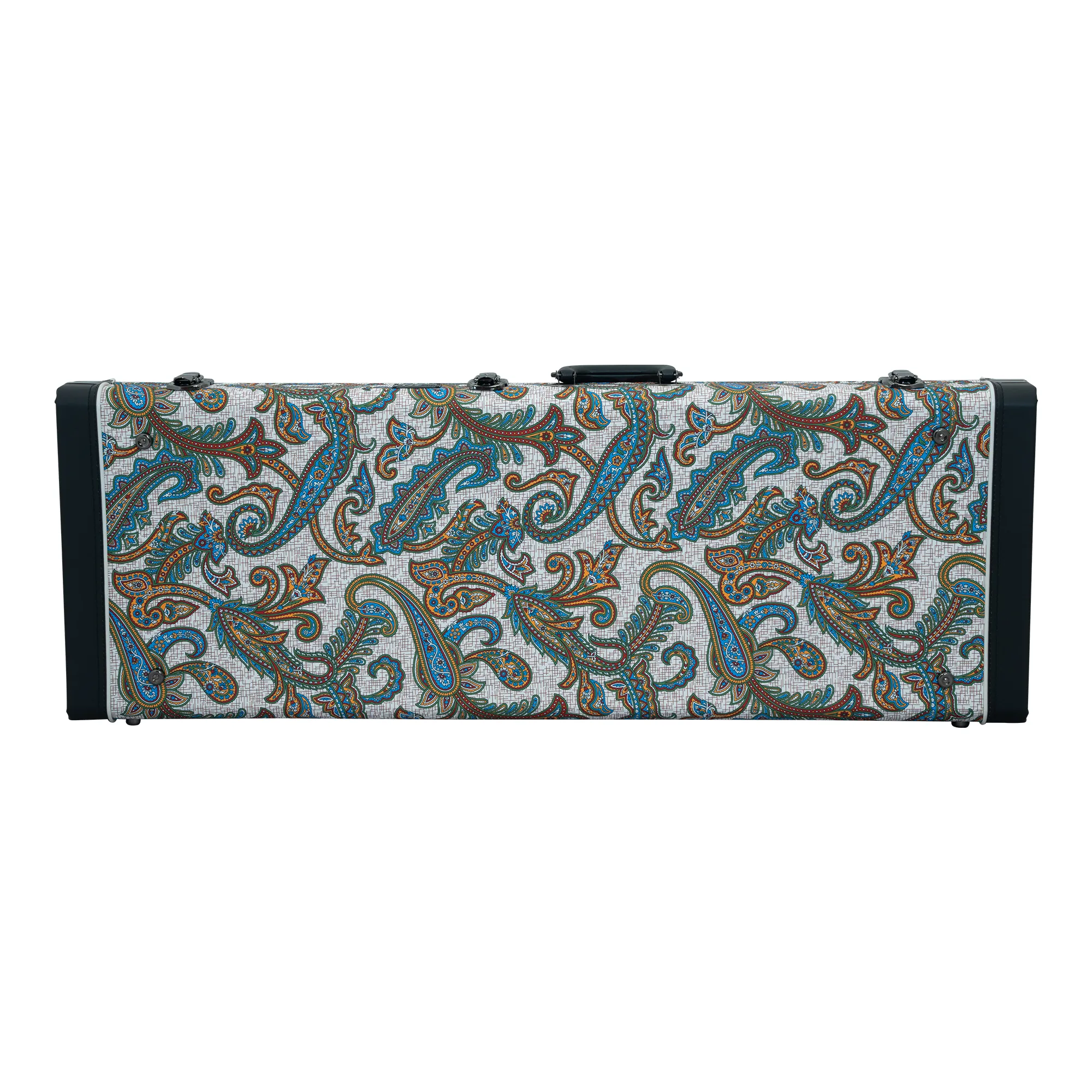 Classic Wood JM Electric Guitar Case - Paisley Floral Tan