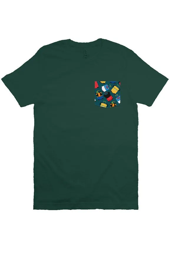 Suitcases Pocket Tee